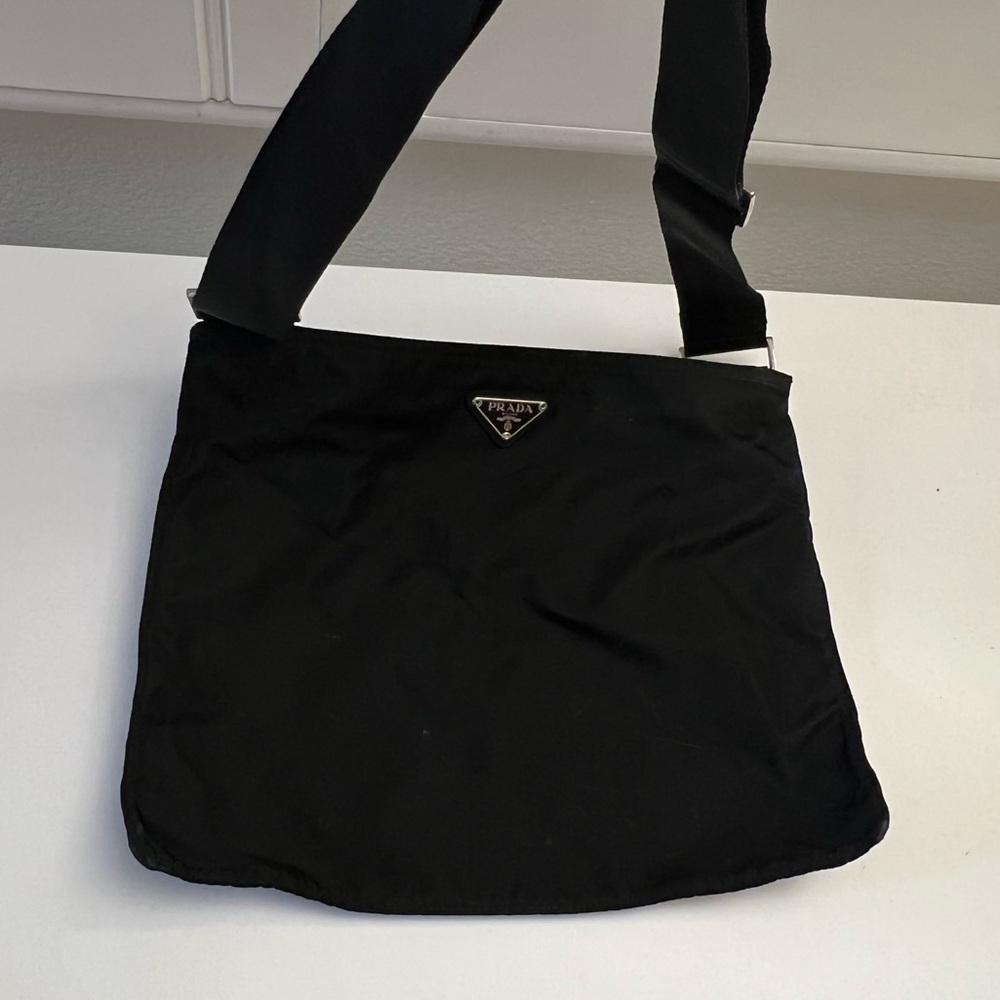 Prada Vintage Tessuto Nylon Messenger Bag